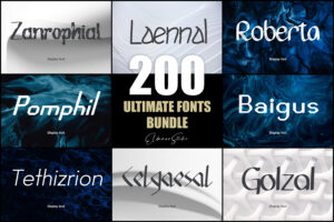 200 Ultimate Fonts Bundle - Video Effects
