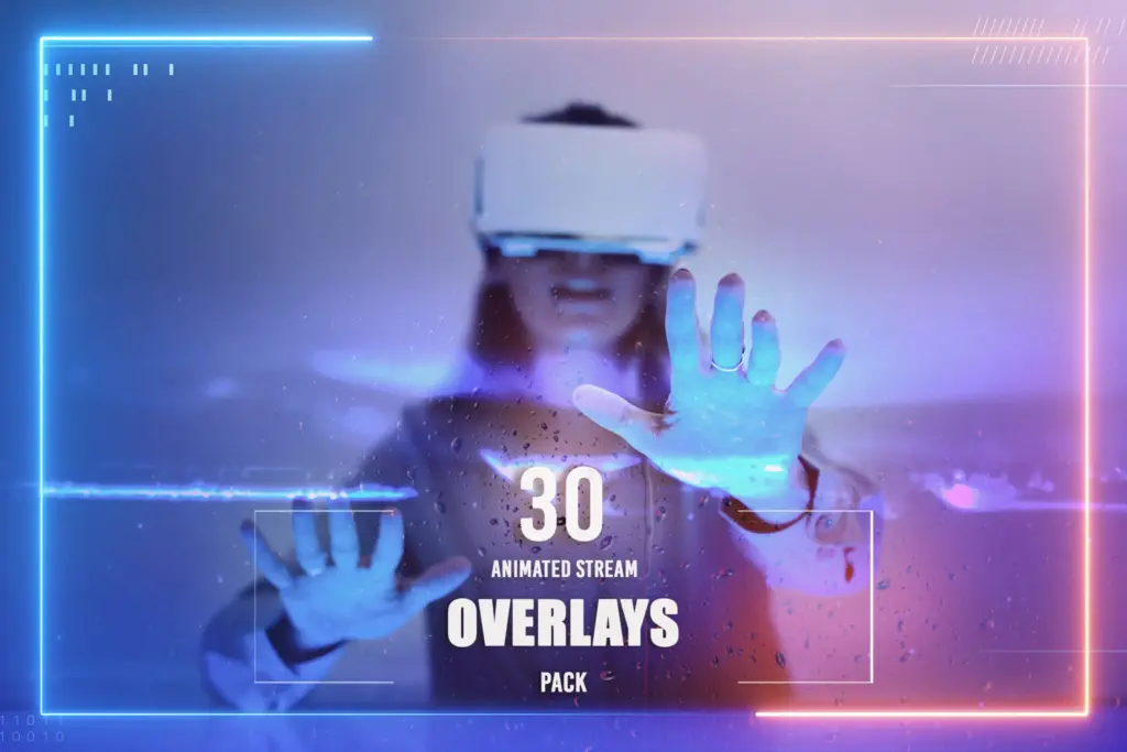 Woman enjoying a simulation from vr headset