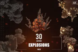 30 Cartoon Explosions Pack