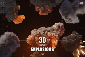 30 Massive VFX Explosions Pack - video effects