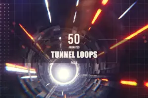 50 Tunnel Loops Pack - Video Effects