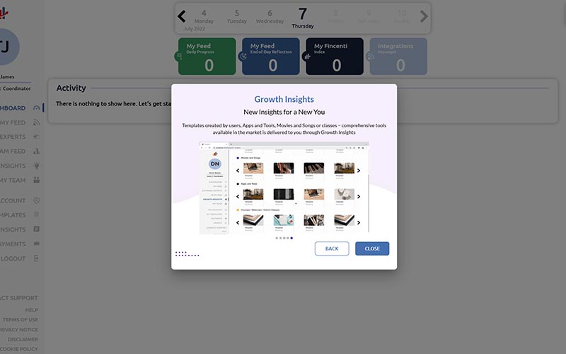 Growth insights of Fincenti - Productivity tool