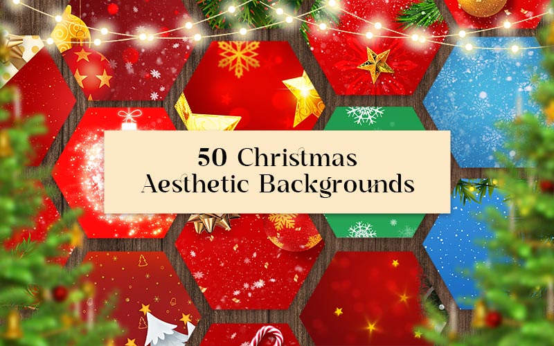 Banner for Christmas Aesthetic Backgrounds for Christmas Graphics Bundle