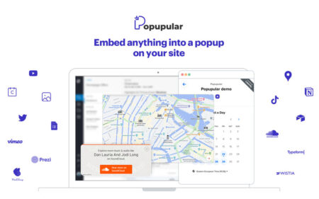 Popupular banner with a mix of features included in the product