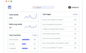 Traek - Track Website Visitors - Dashboard Interface 2