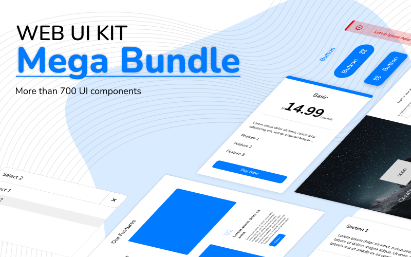 Ultimate UI Kit Mega Bundle Feature Image