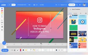 A selection of templates to create instant videos