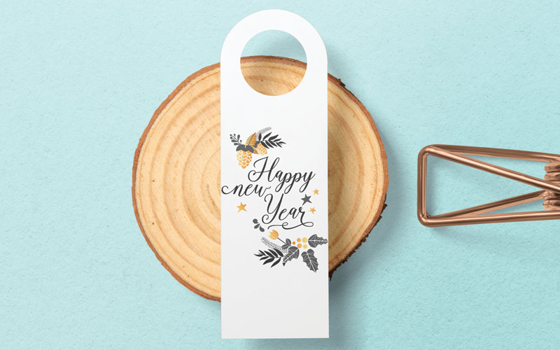Happy new year text overlay