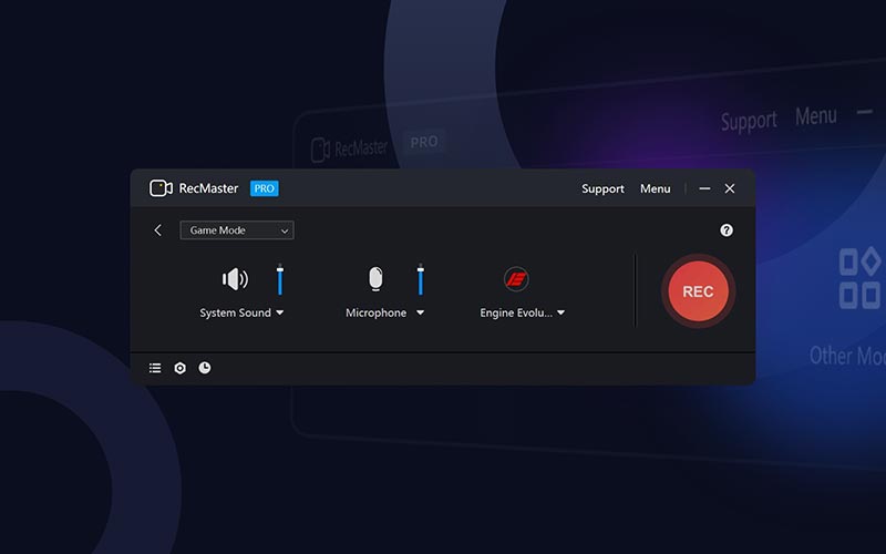 Game Mode of RecMaster - Screen recording software