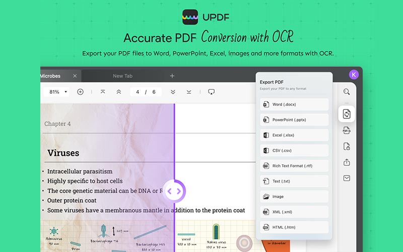OCR Converter of UPDF - PDF Editor & Converter