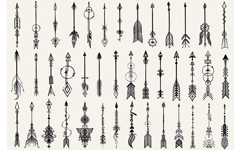 Collection of several arrwos in 2000+ Mega Illustrator Elements Bundle
