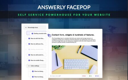 Answerly FacePop - Self Service Powerhouse For Your Website