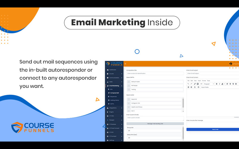 Email Marketing in CourseFunnels Pro - Online Course Creator