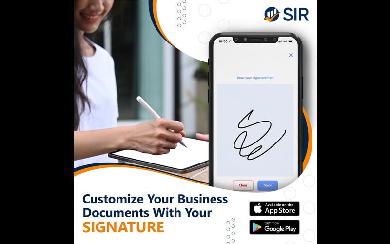 Simple Invoice & Receipt Maker - Digital Signature feature