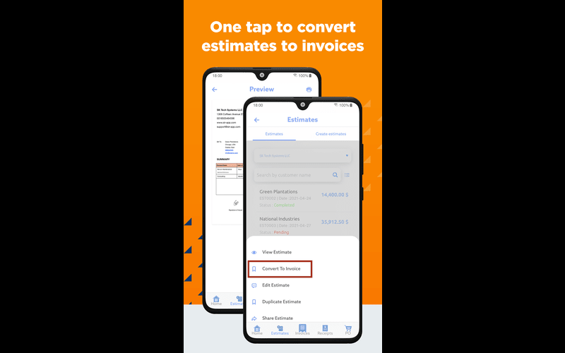 Simple invoice receipt generator - Convert - inventory management
