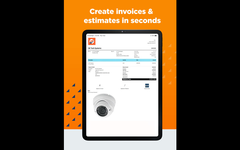 Simple Invoice & Receipt Maker tool