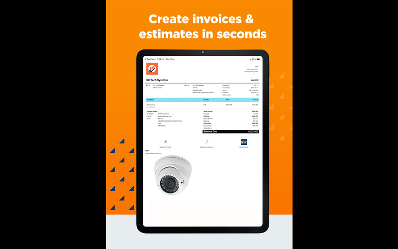 Simple Invoice & Receipt Maker tool - Simple receipt maker and inventory management