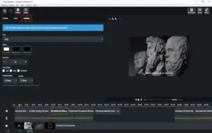 Subtitles user interface of streamr - AI video transcription tool