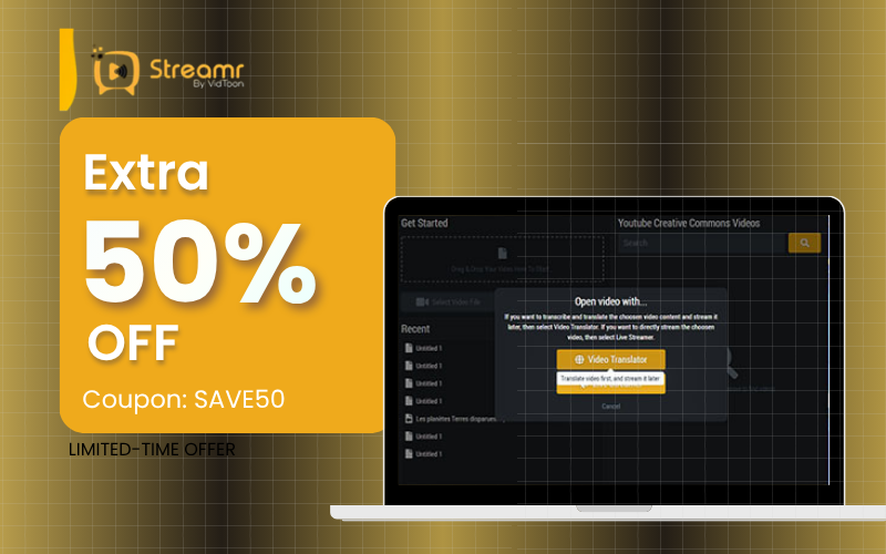 Streamr Flash Sale Banner