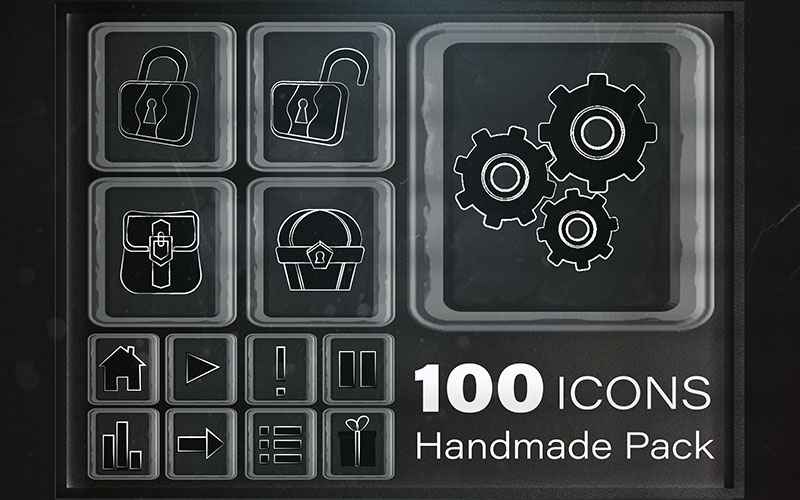 Handmade icons pack for this Unity Asset Store