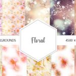 A collection of floral backgrounds in Best Graphic Design Resources