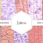 A collection of background for letters in beautiful backgrounds