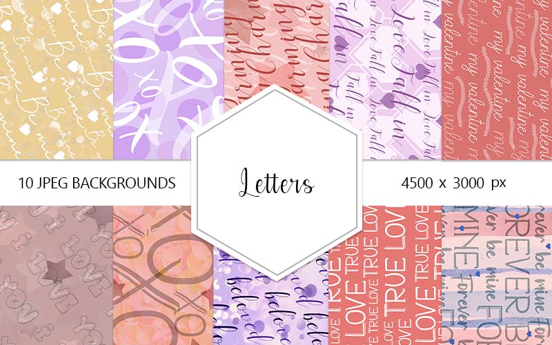 A collage of letter background for beautiful backgrounds
