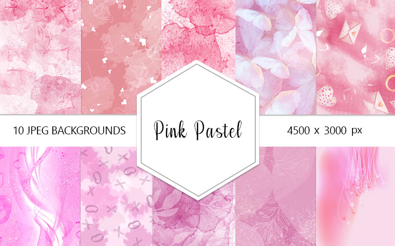 Collage of pink pastel backgrounds for beautiful backgrounds