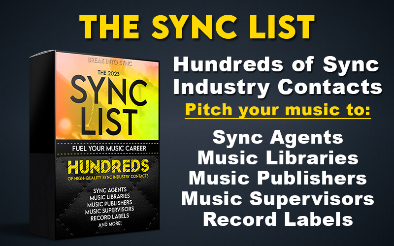The sync list product in Break Into Sync Bundle