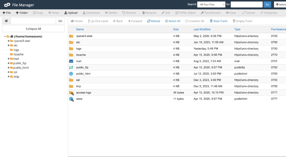 Data Files storage