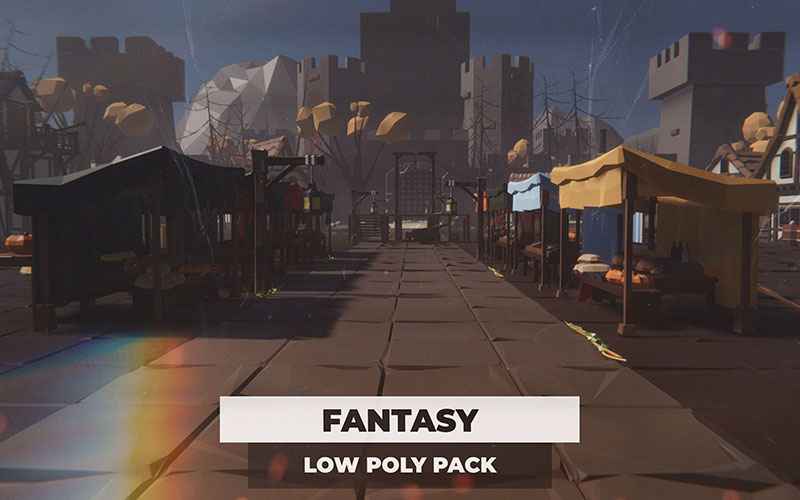 Fantasy Low Poly pack used in game development