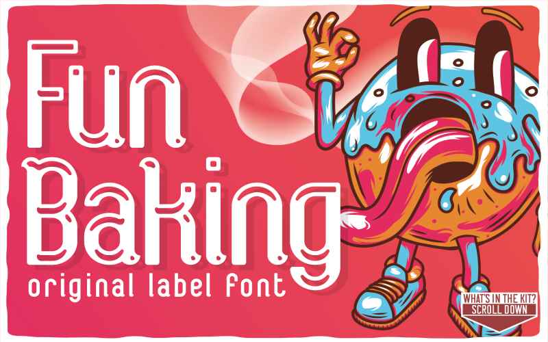 Fun baking typefaces available in this fun fonts bundle