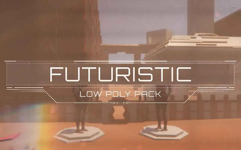 Unity Game Dev Futuristic Low Poly pack in this Unity Asset Store