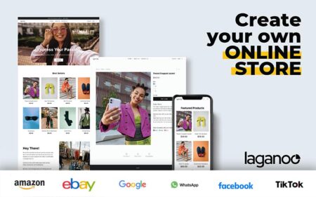 Laganoo - Create Websites In Minutes banner