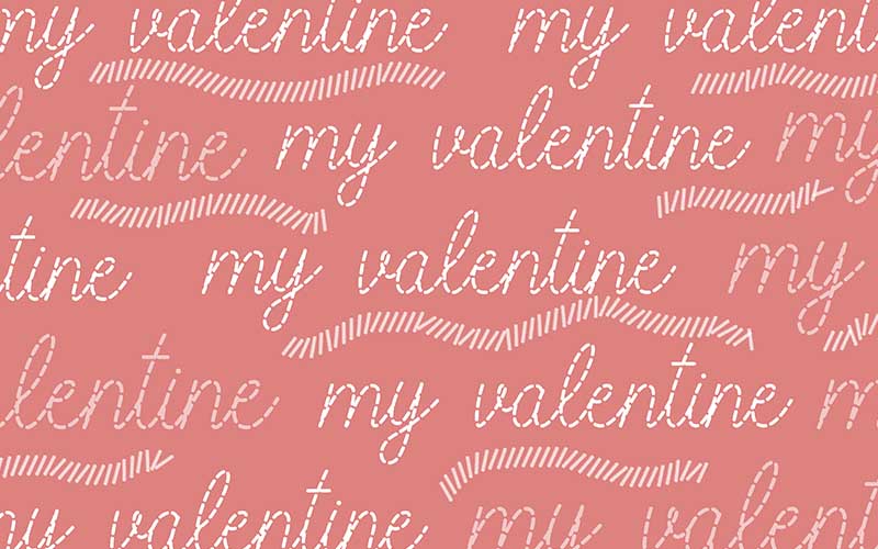 My Valentine text on pink background for beautiful backgrounds