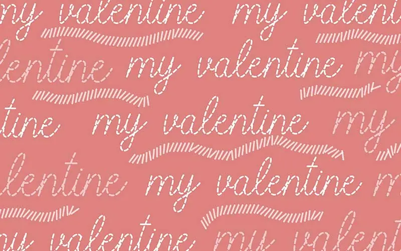My Valentine text on pink background for beautiful backgrounds