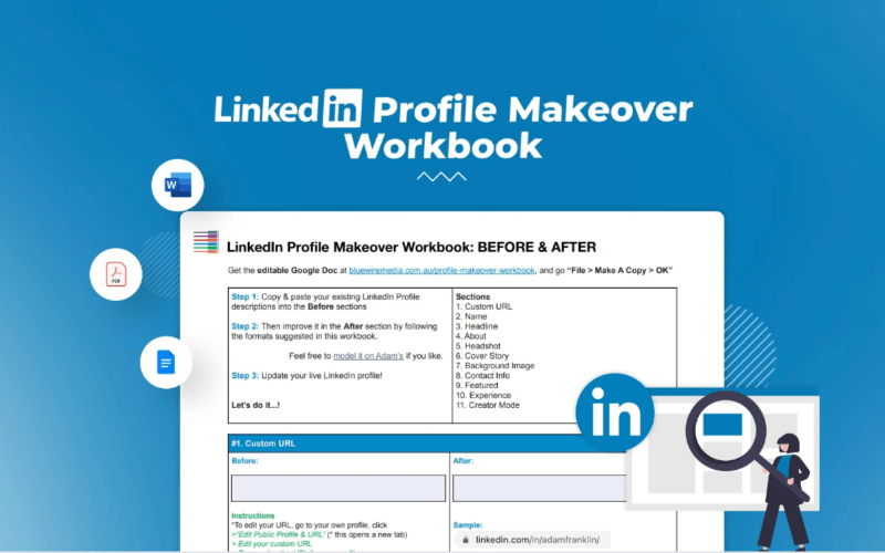 Linkedin Profile Makeover Workbook Lifetime Deal  