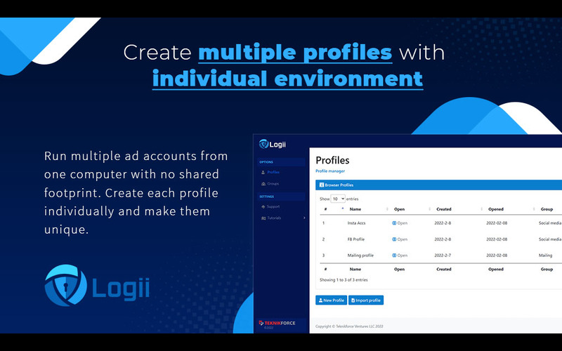 Create multiple profiles in one environment