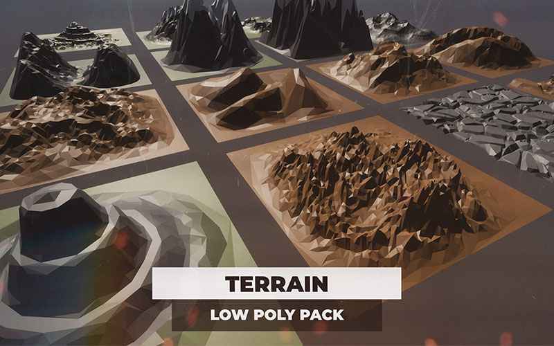 Low Poly Terrain pack used in games