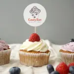 Branding template with cupcakes in the foreground