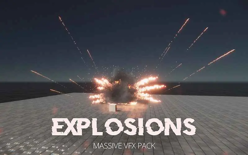 Massive VFX Explosions pack in this Unity Asset Store