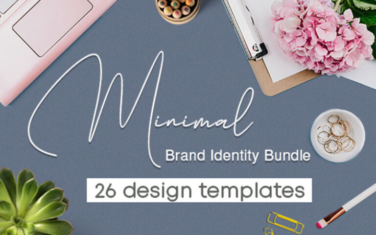 Minal Brand Identity Bundle Banner in Best Graphic Design Resources