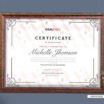 Certificate mockup for brand identity templates bundle in Best Graphic Design Resources