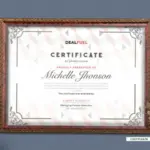 Certificate mockup for brand identity templates bundle in Best Graphic Design Resources