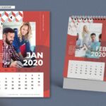 A combination of calendar mockups
