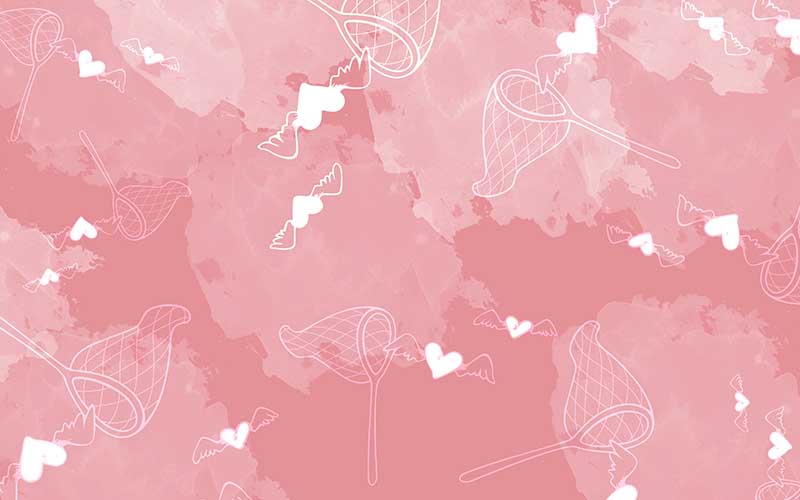 Pink pastel background with hearts for beautiful backgrounds