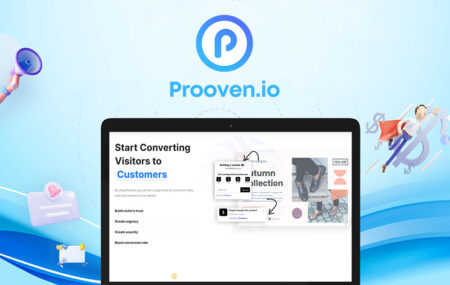 Prooven.io Software Displayed on a laptop screen