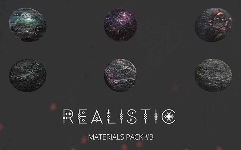 Unity Game Dev Realistic Materials pack used in game development