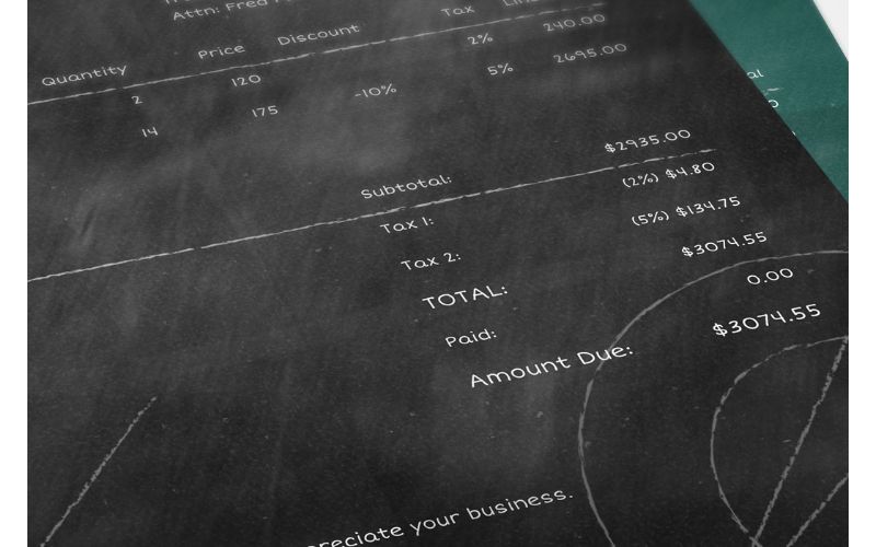 Chalkboard style template