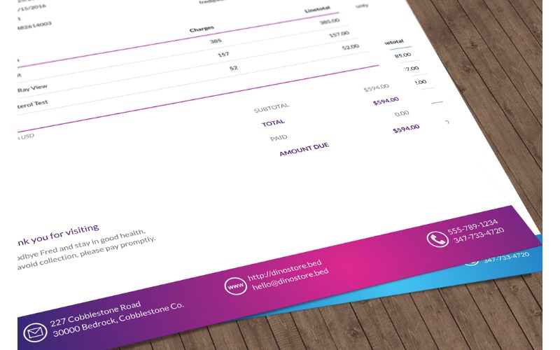 A couple of colored templates in best invoice templates bundle